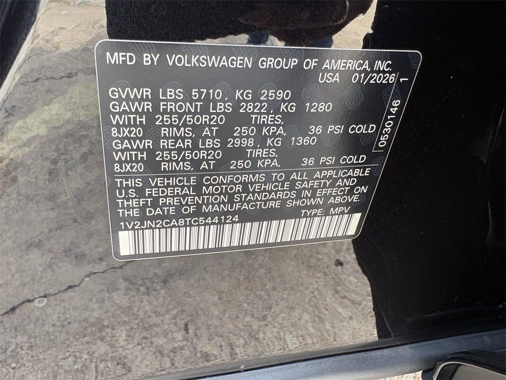 2026 Volkswagen Atlas 2.0T SE W/TECHNOLOGY