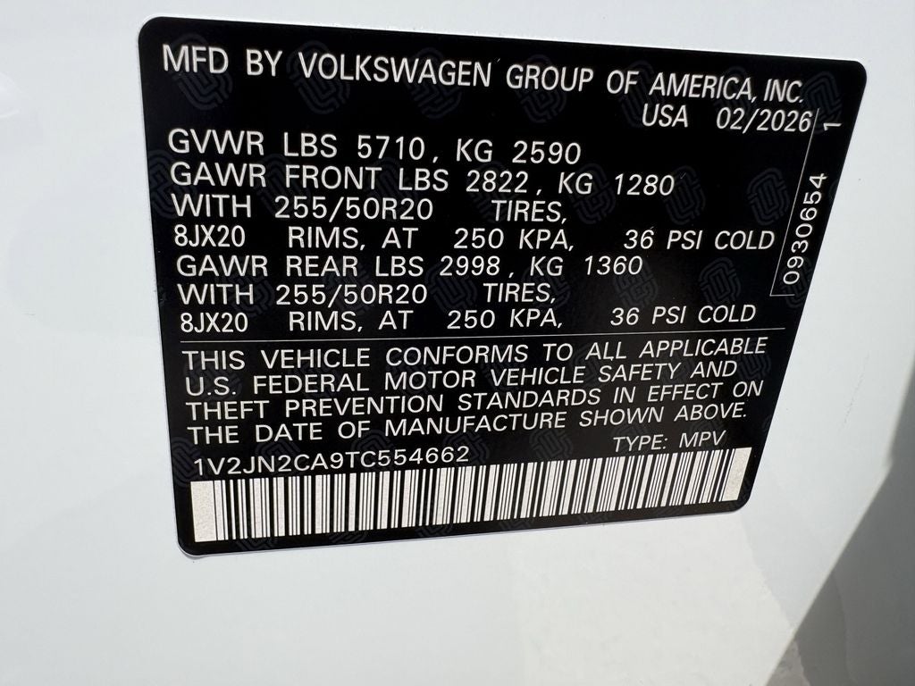 2026 Volkswagen Atlas 2.0T SE W/TECHNOLOGY