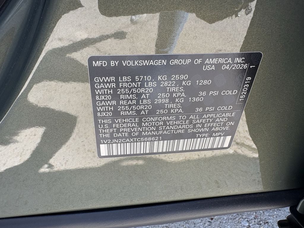 2026 Volkswagen Atlas 2.0T SE W/TECHNOLOGY