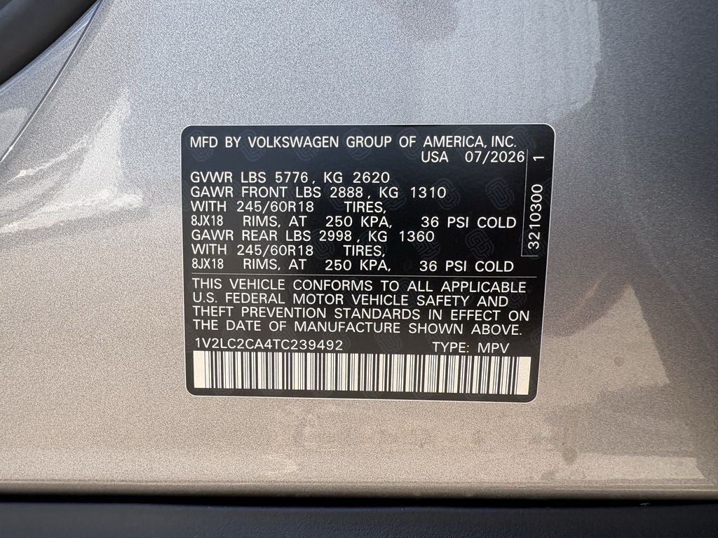 2026 Volkswagen Atlas Cross Sport 2.0T SE