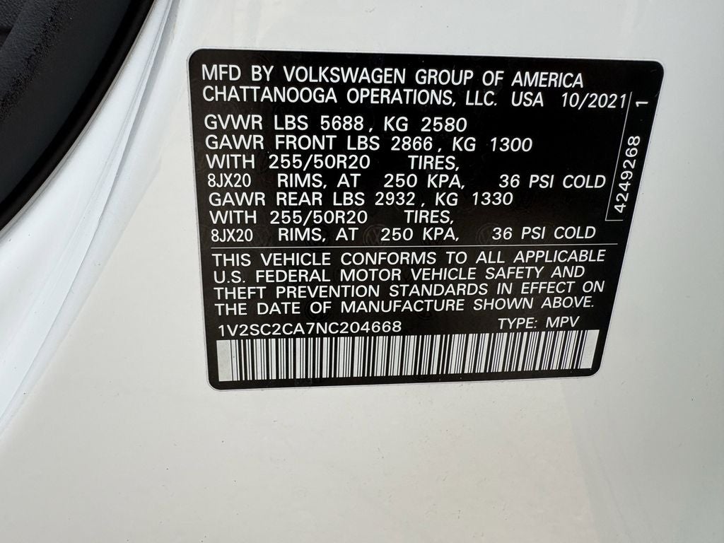 2022 Volkswagen Atlas Cross Sport 2.0T SEL R-Line