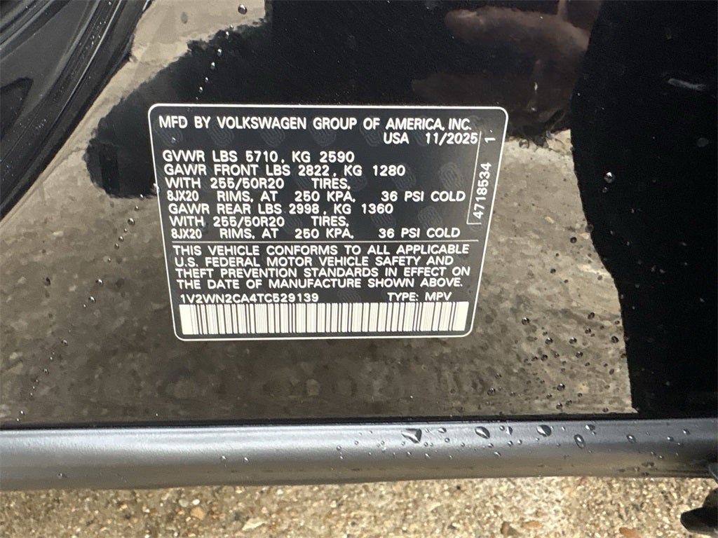 2026 Volkswagen Atlas 2.0T SE W/TECHNOLOGY