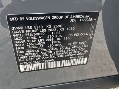 2026 Volkswagen Atlas 2.0T SE W/TECHNOLOGY