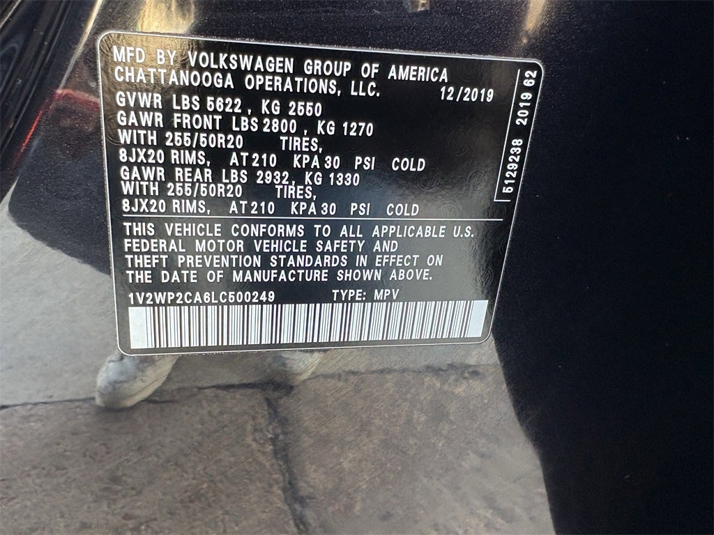 2020 Volkswagen Atlas 2.0T SE w/Technology w/Technology