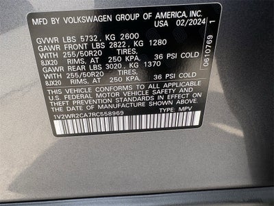 2024 Volkswagen Atlas 2.0T SE w/ Technology