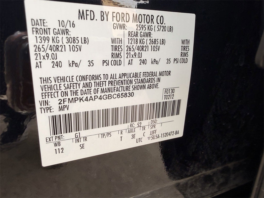 2016 Ford Edge Sport