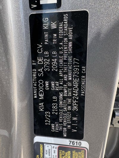 2024 Kia Forte LXS
