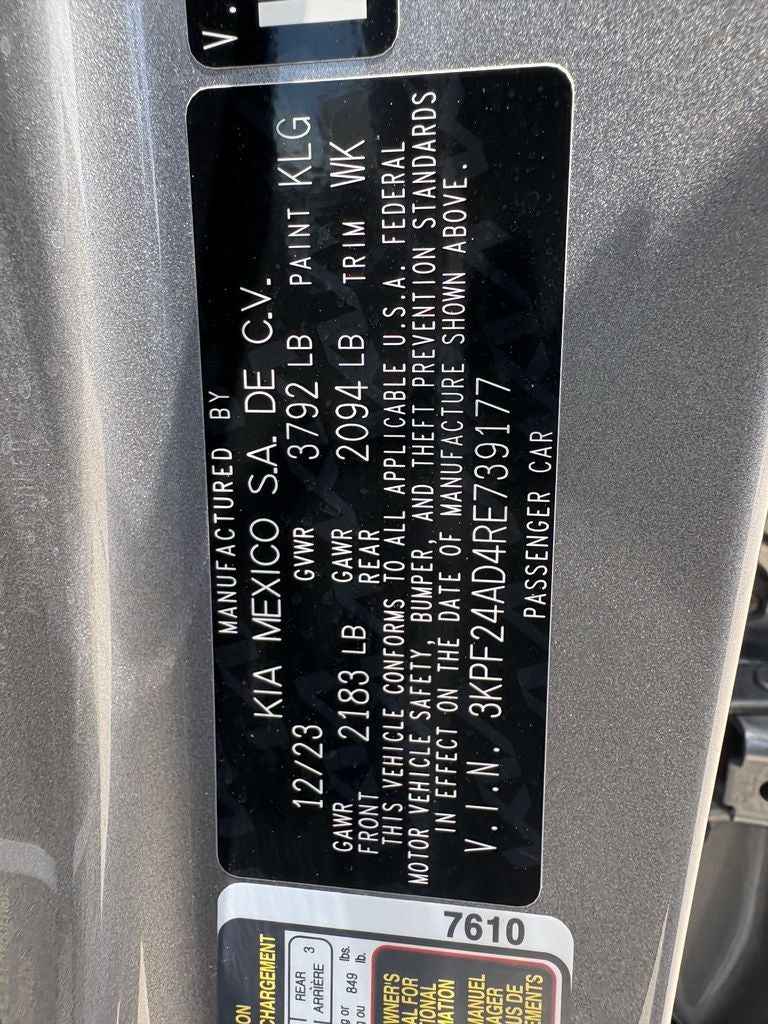 2024 Kia Forte LXS