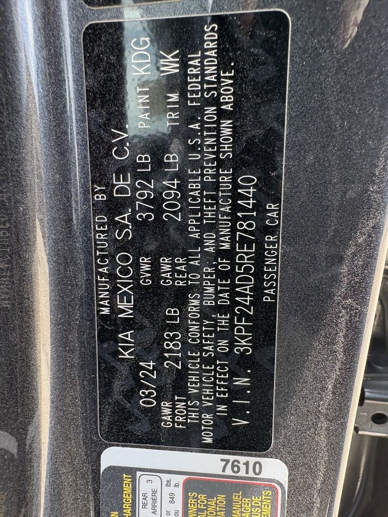 2024 Kia Forte LXS