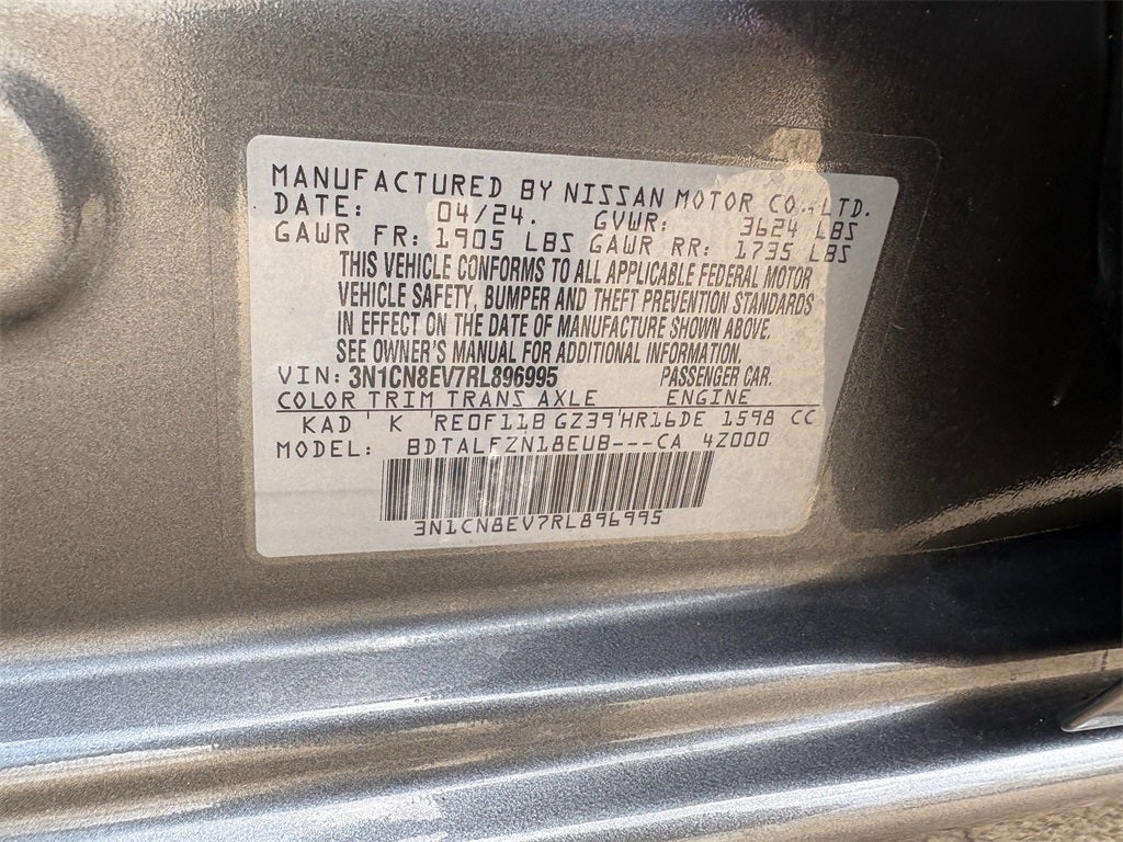 2024 Nissan Versa 1.6 SV