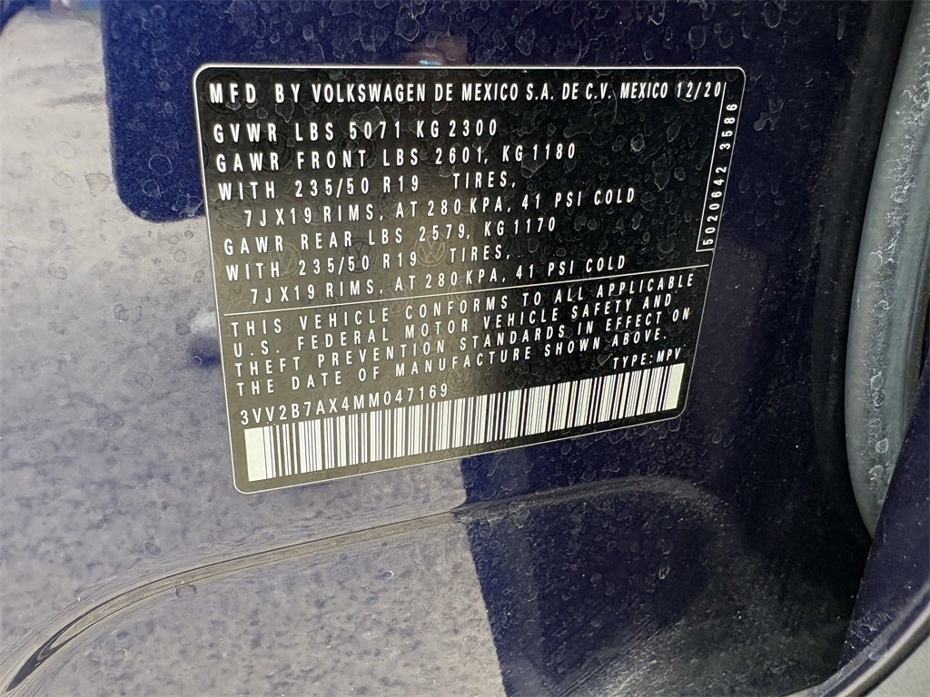 2021 Volkswagen Tiguan 2.0T SEL