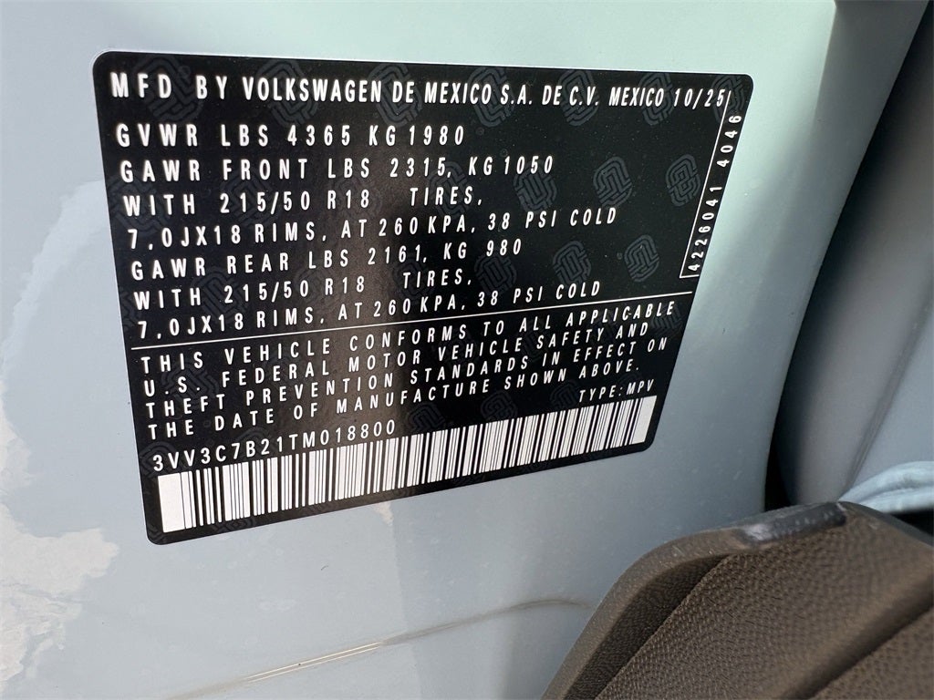 2026 Volkswagen Taos 1.5T SE Black