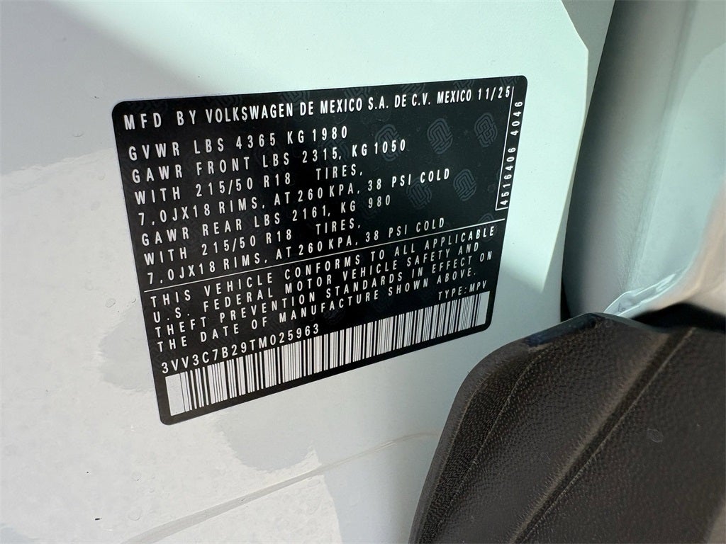 2026 Volkswagen Taos 1.5T SE Black