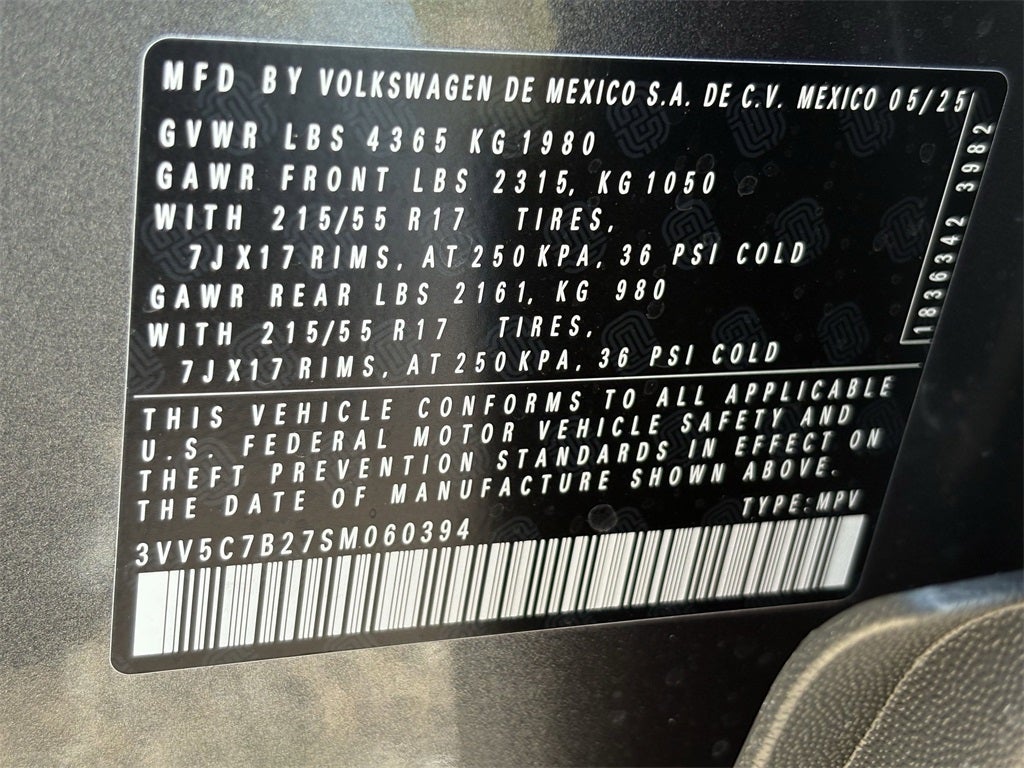 2025 Volkswagen Taos 1.5T S