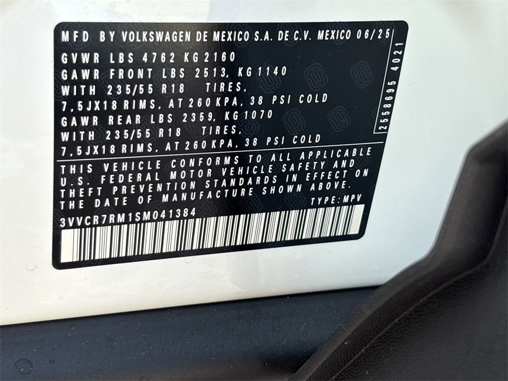 2025 Volkswagen Tiguan 2.0T S