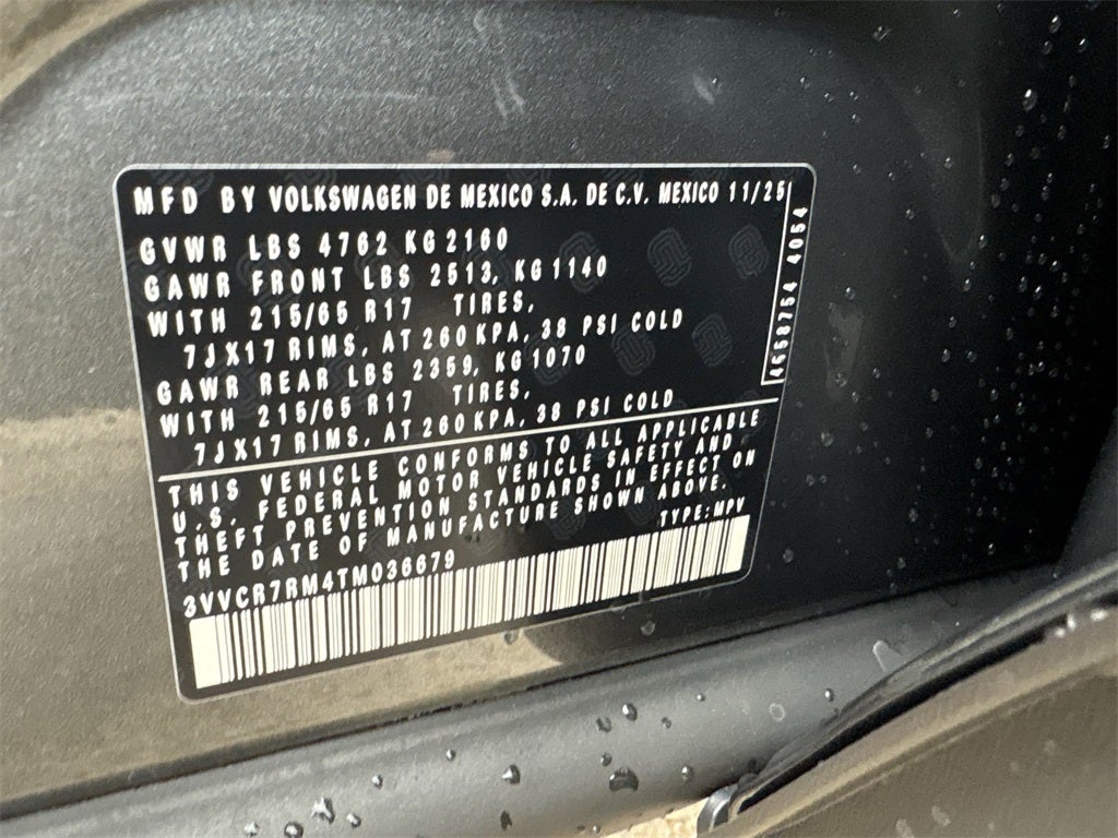 2026 Volkswagen Tiguan 2.0T S