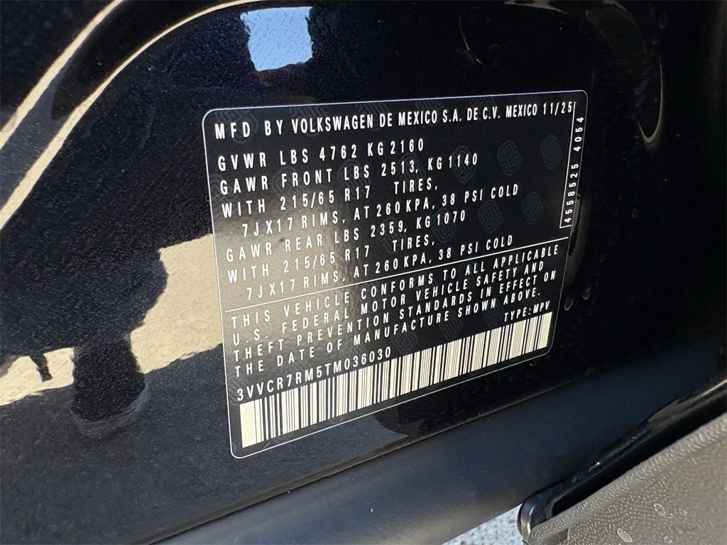 2026 Volkswagen Tiguan 2.0T S