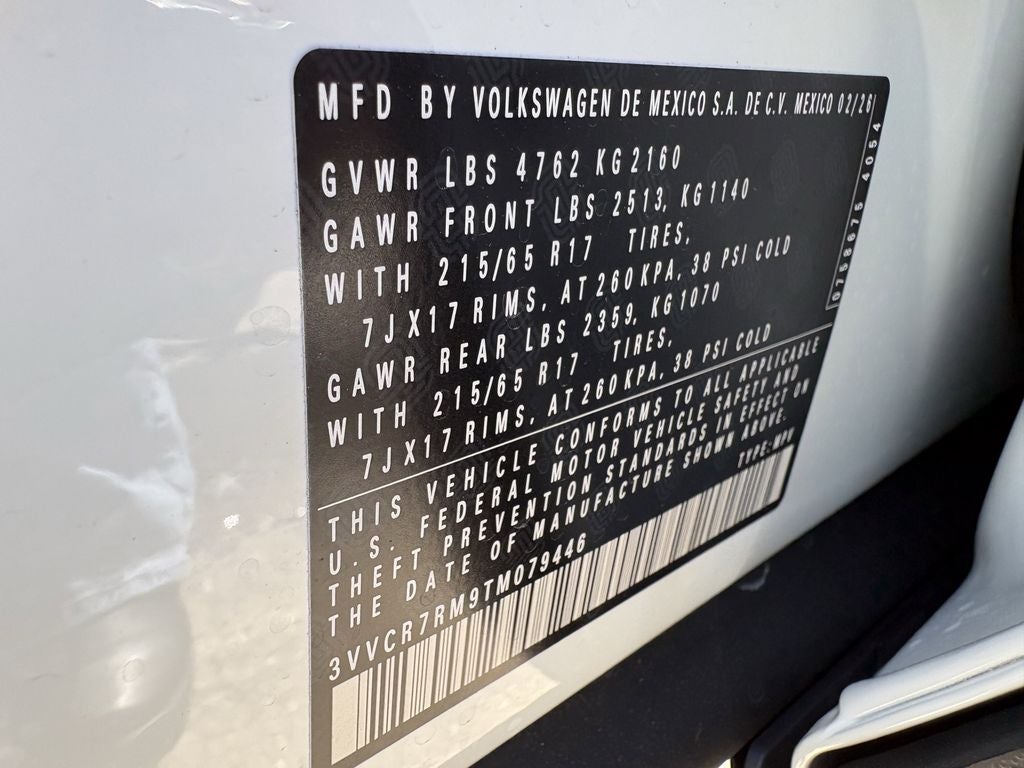 2026 Volkswagen Tiguan 2.0T S