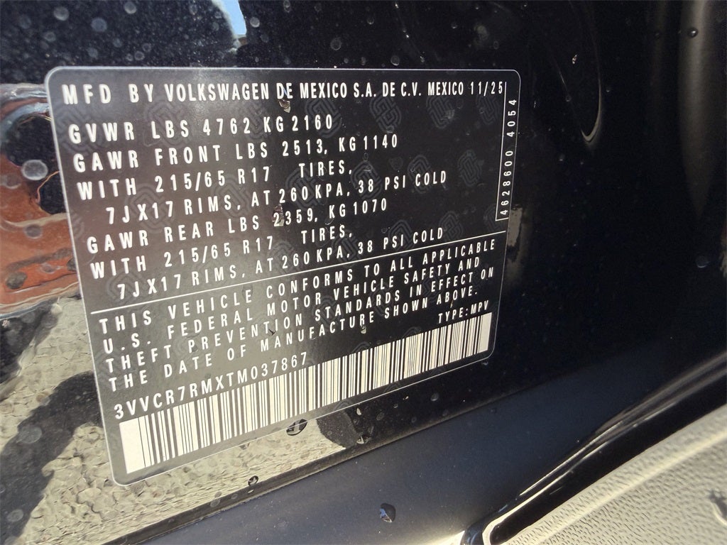 2026 Volkswagen Tiguan 2.0T S