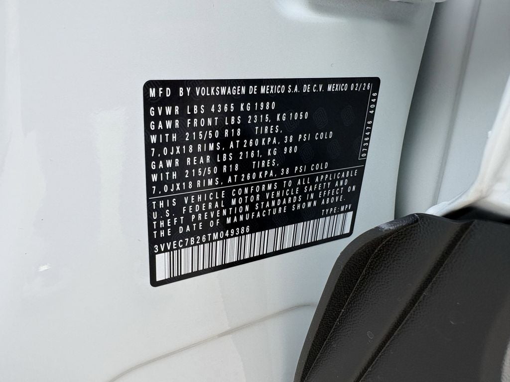 2026 Volkswagen Taos 1.5T SE