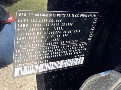 2025 Volkswagen Taos 1.5T SE