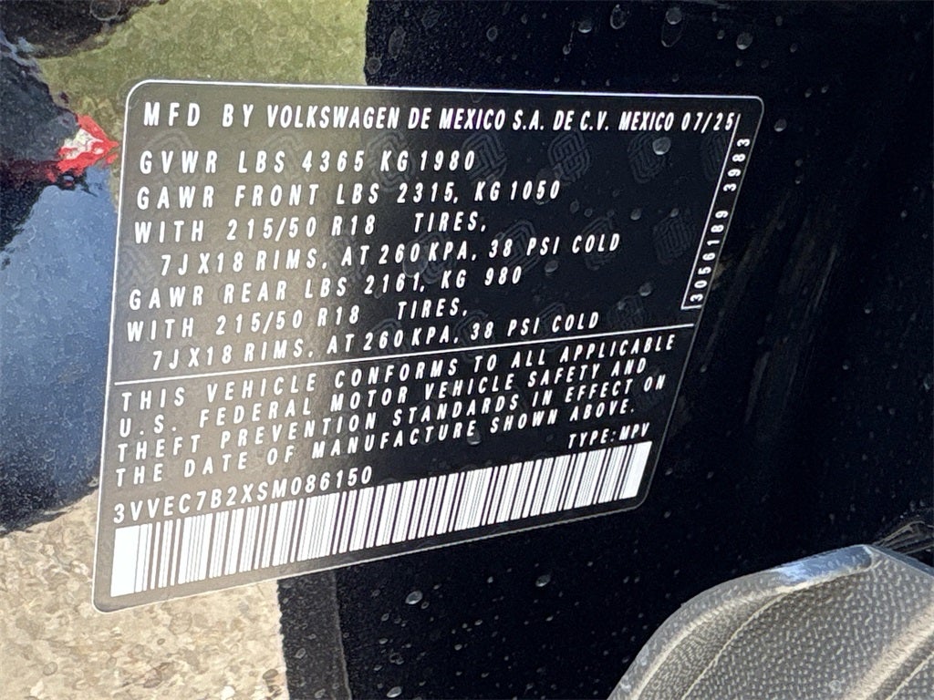 2025 Volkswagen Taos 1.5T SE