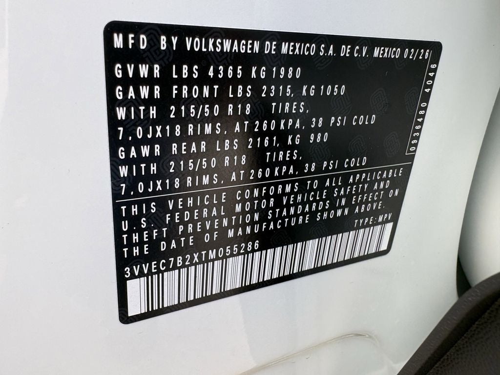2026 Volkswagen Taos 1.5T SE
