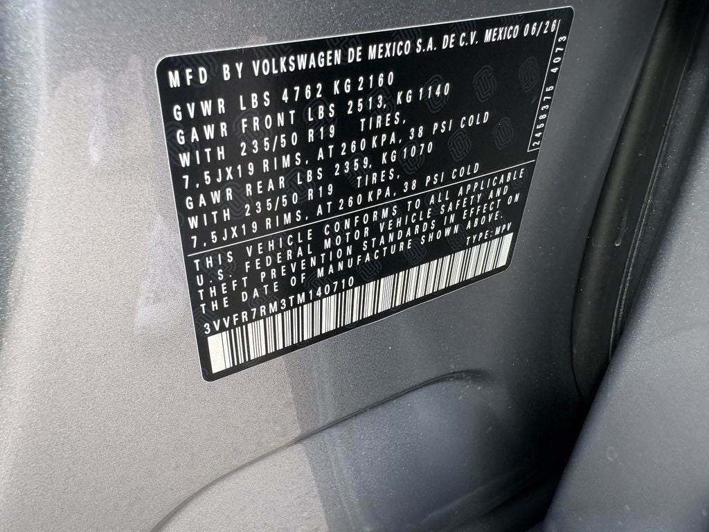 2026 Volkswagen Tiguan 2.0T SE