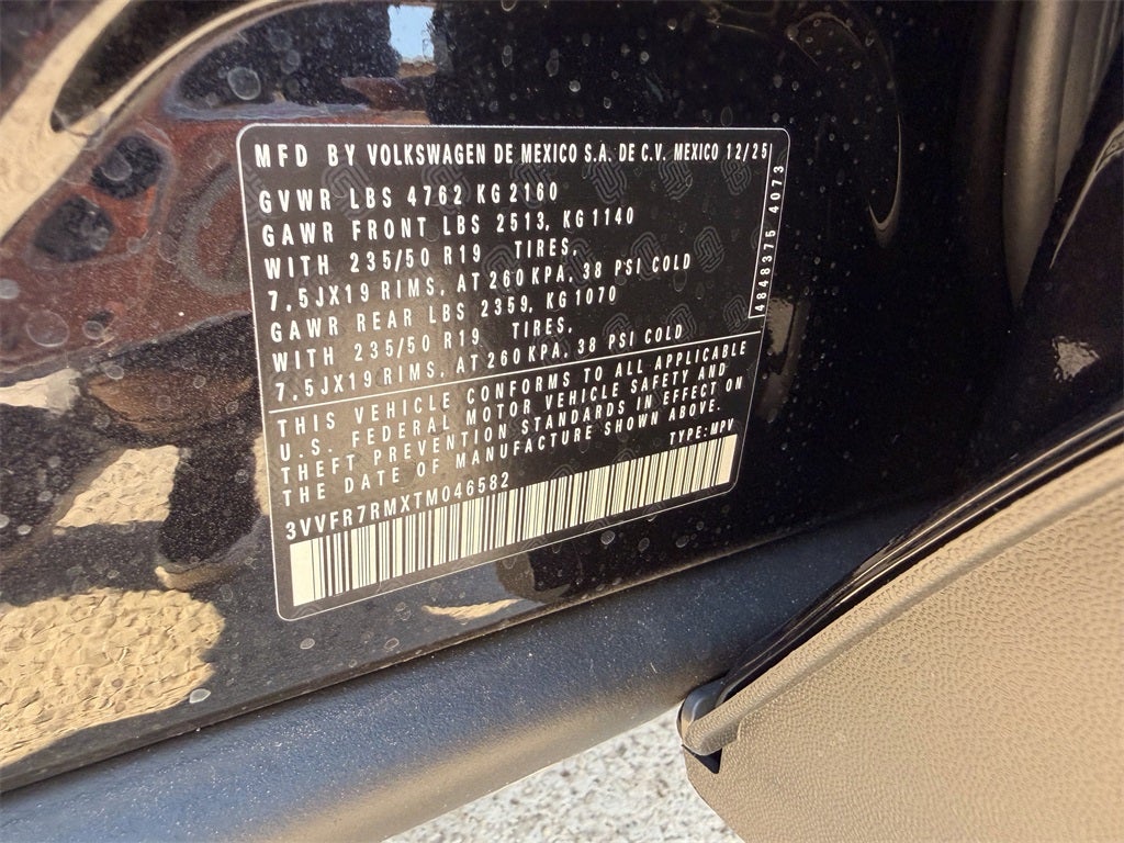 2026 Volkswagen Tiguan 2.0T SE