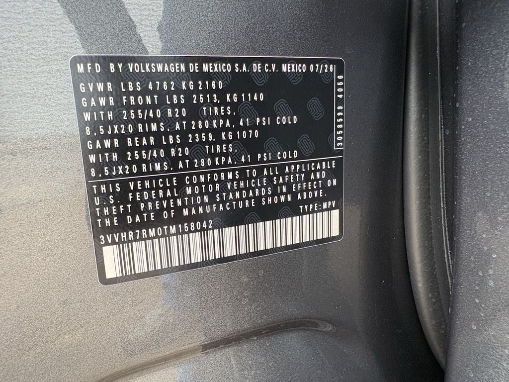 2026 Volkswagen Tiguan 2.0T SE R-Line Black