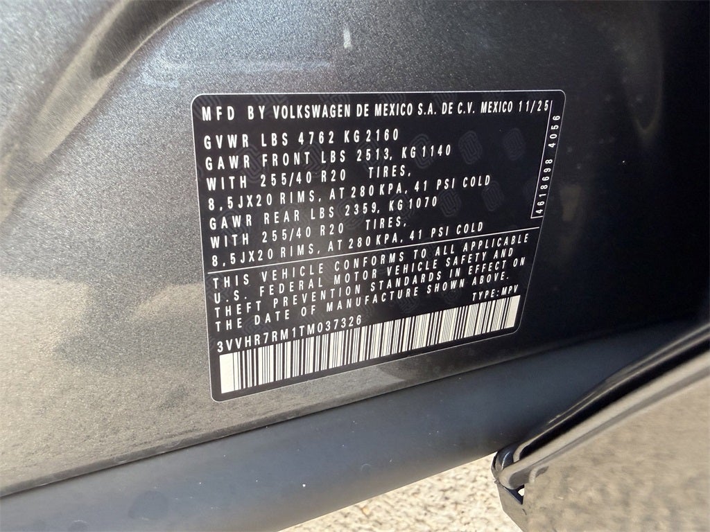 2026 Volkswagen Tiguan 2.0T SE R-Line Black