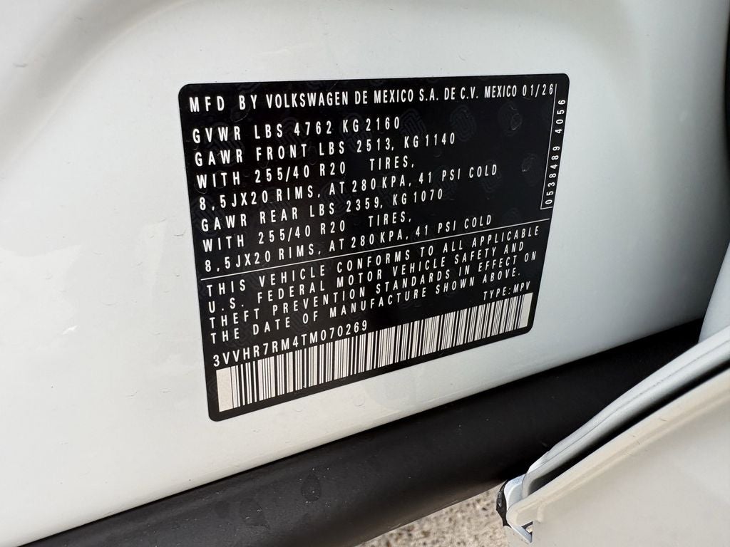 2026 Volkswagen Tiguan 2.0T SE R-Line Black