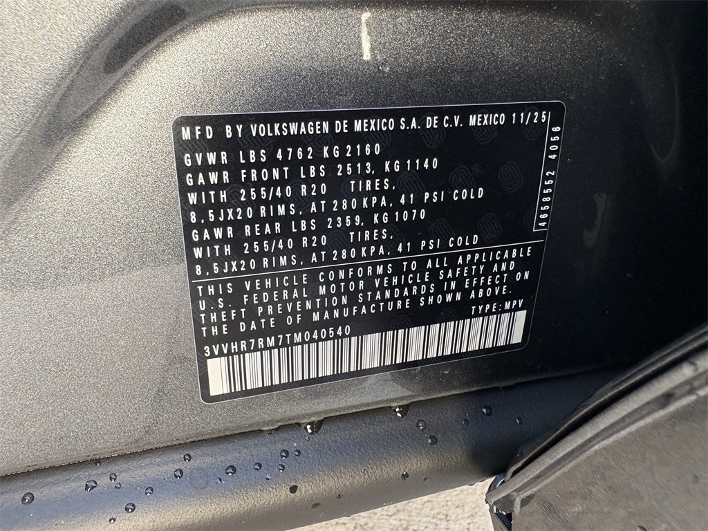 2026 Volkswagen Tiguan 2.0T SE R-Line Black