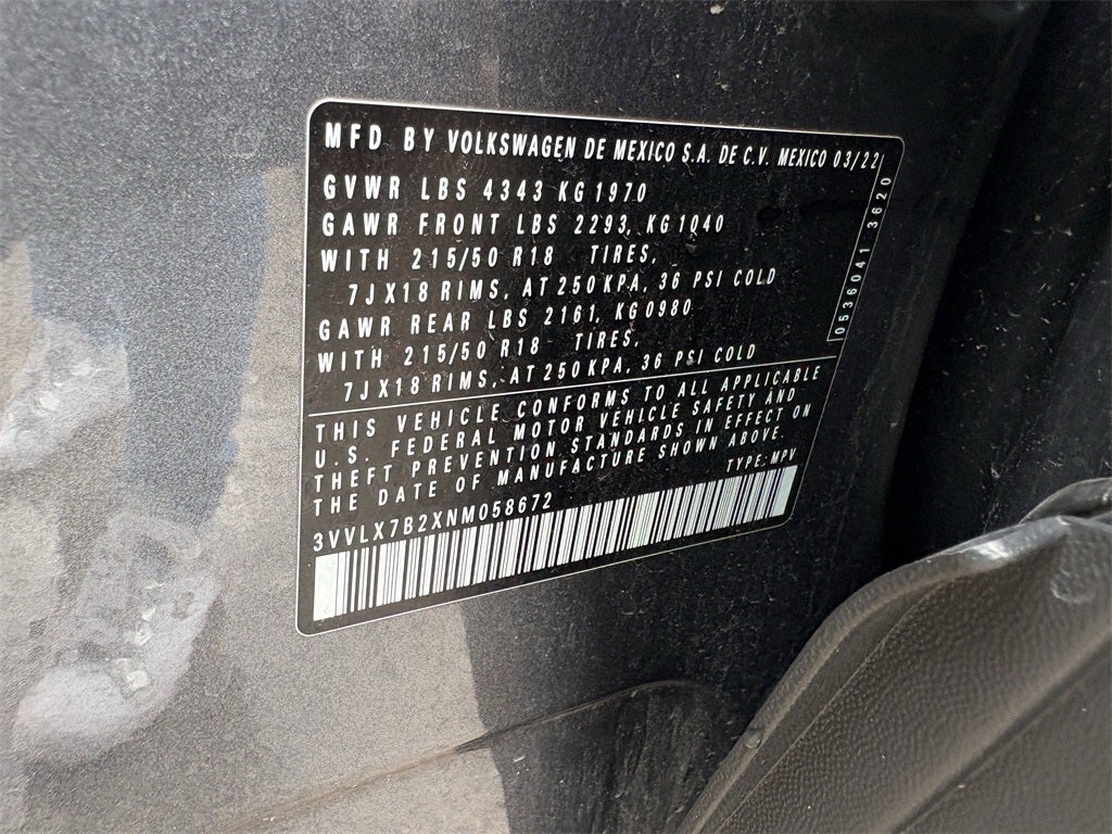 2022 Volkswagen Taos 1.5T SE