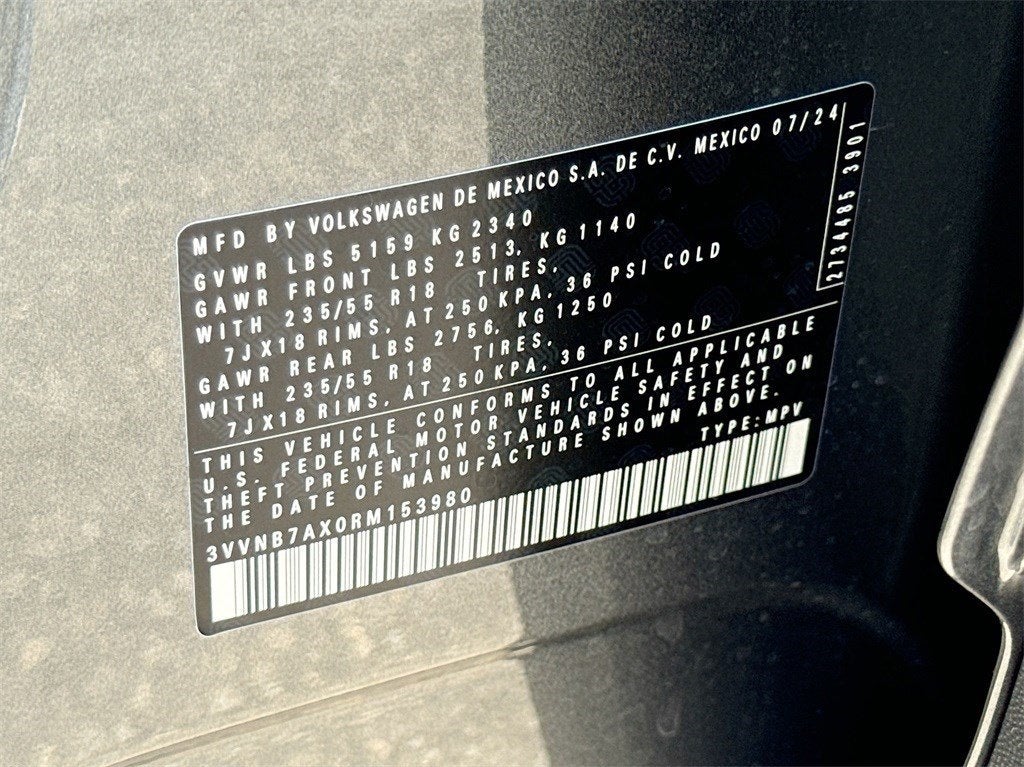 2024 Volkswagen Tiguan 2.0T SE