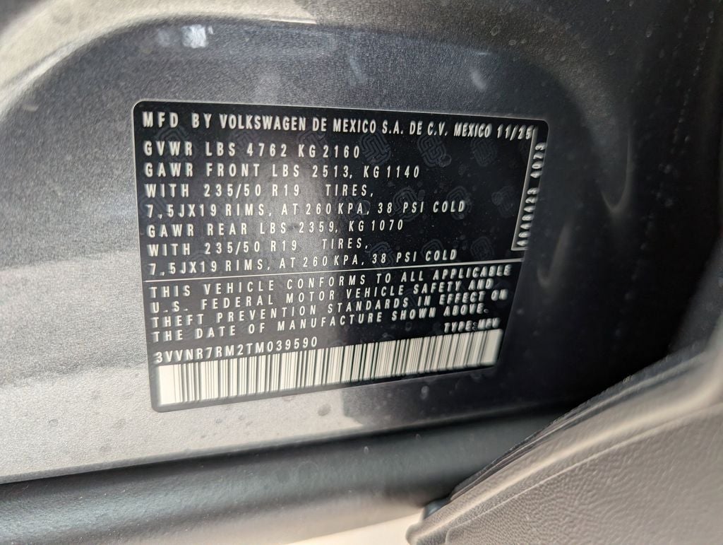 2026 Volkswagen Tiguan 2.0T SE