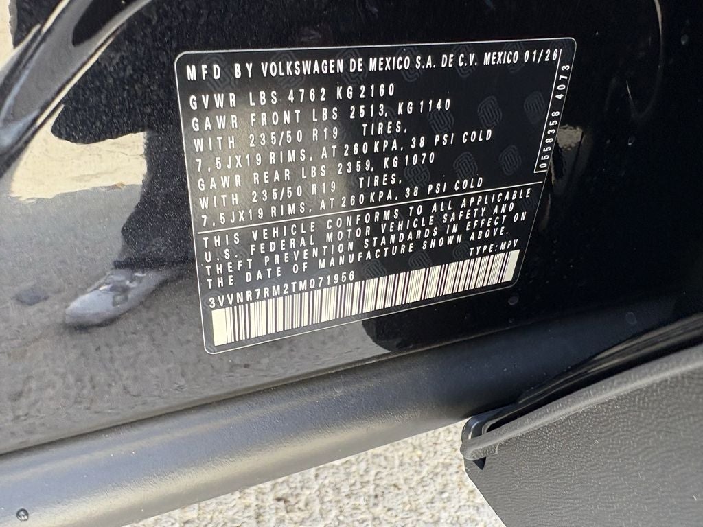 2026 Volkswagen Tiguan 2.0T SE