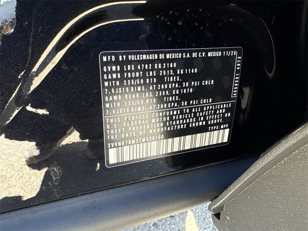 2026 Volkswagen Tiguan 2.0T SE