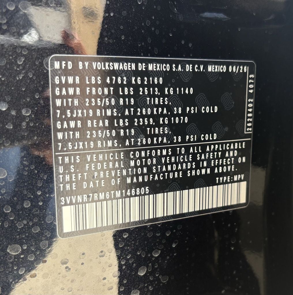2026 Volkswagen Tiguan 2.0T SE