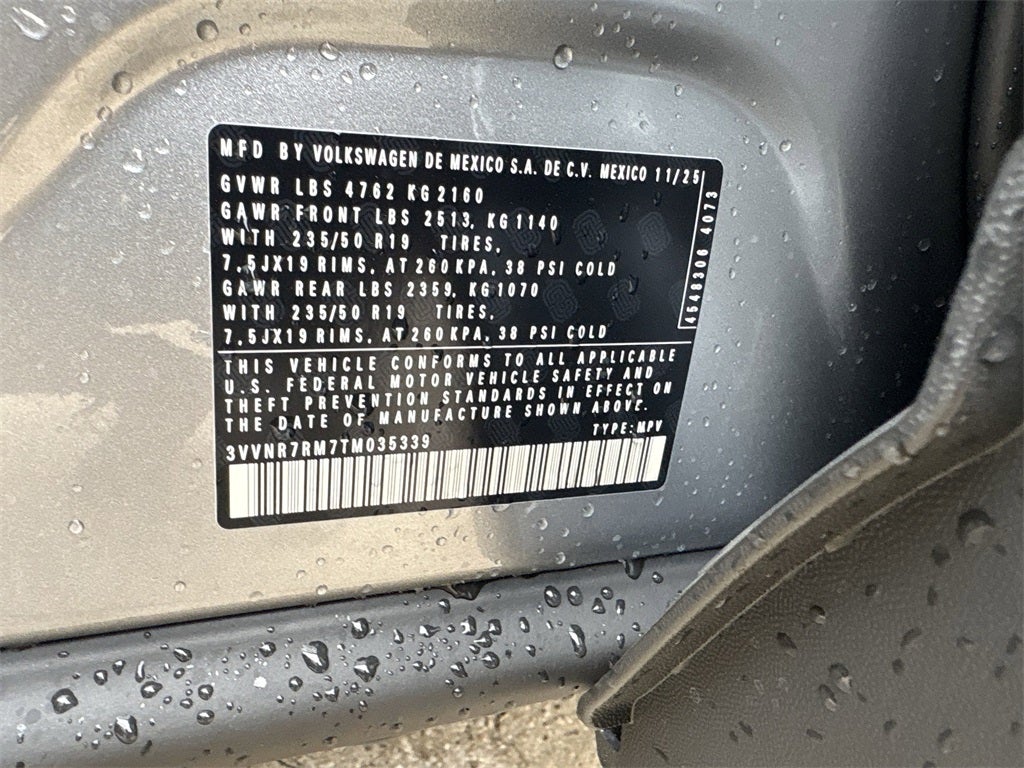 2026 Volkswagen Tiguan 2.0T SE