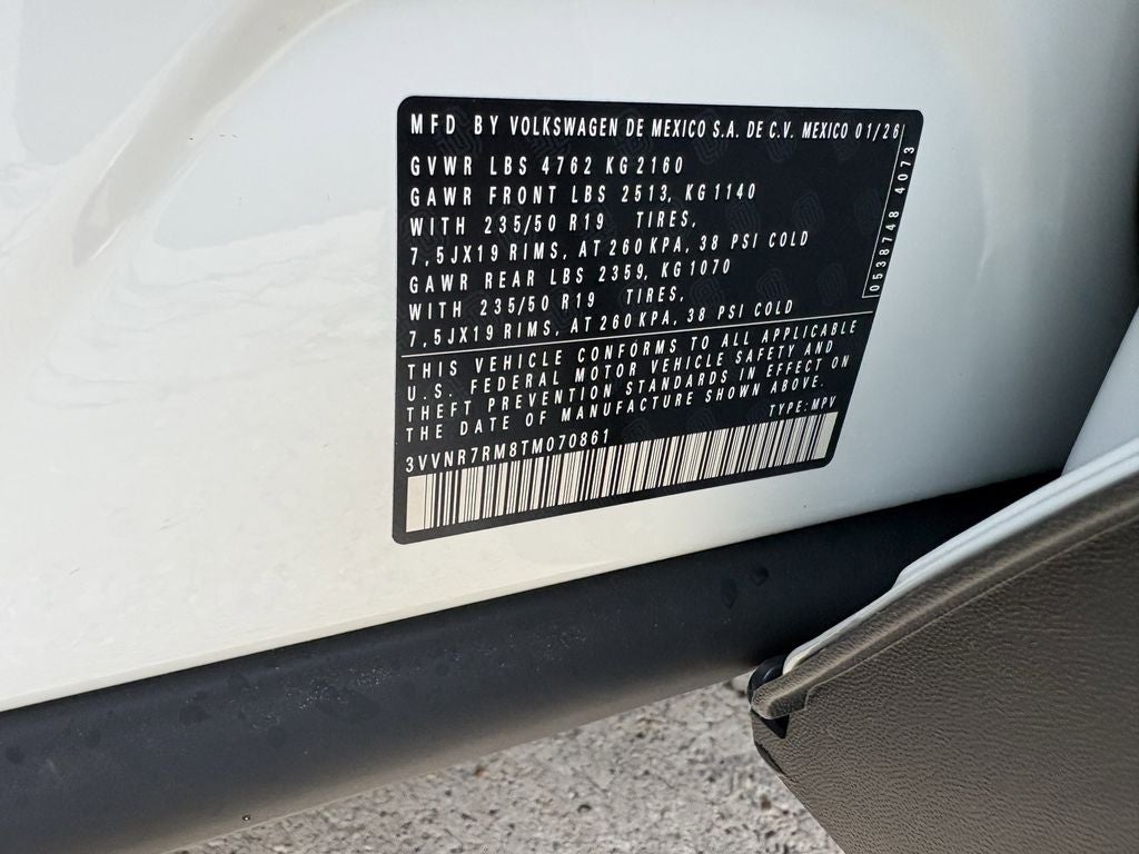 2026 Volkswagen Tiguan 2.0T SE