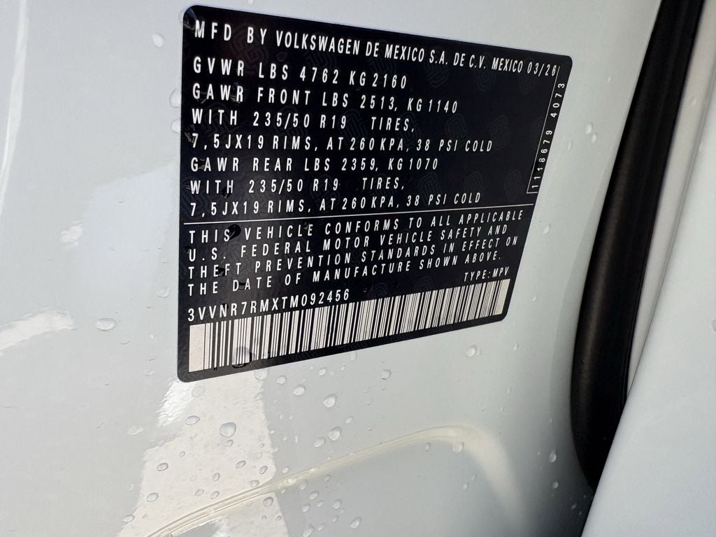 2026 Volkswagen Tiguan 2.0T SE