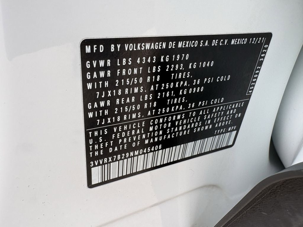 2022 Volkswagen Taos 1.5T SE