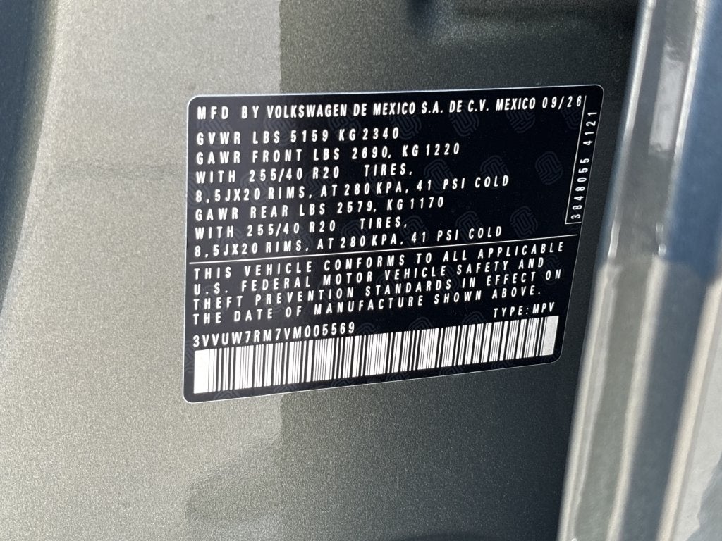 2027 Volkswagen Tiguan 2.0T SEL