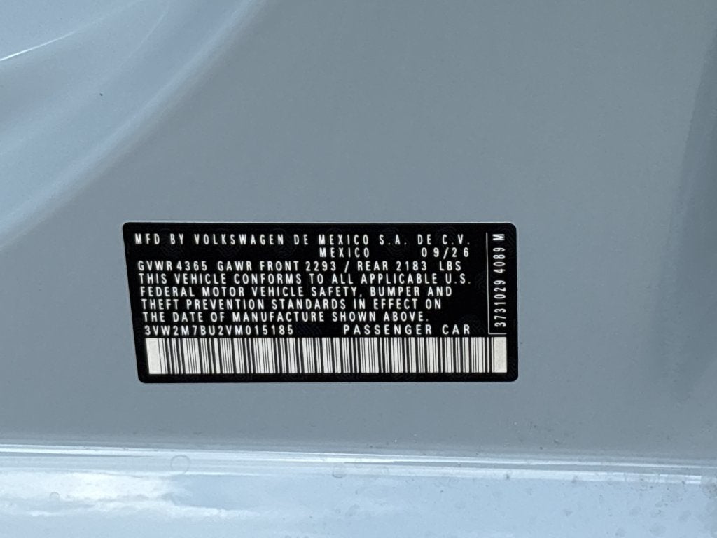 2027 Volkswagen Jetta GLI 2.0T Autobahn