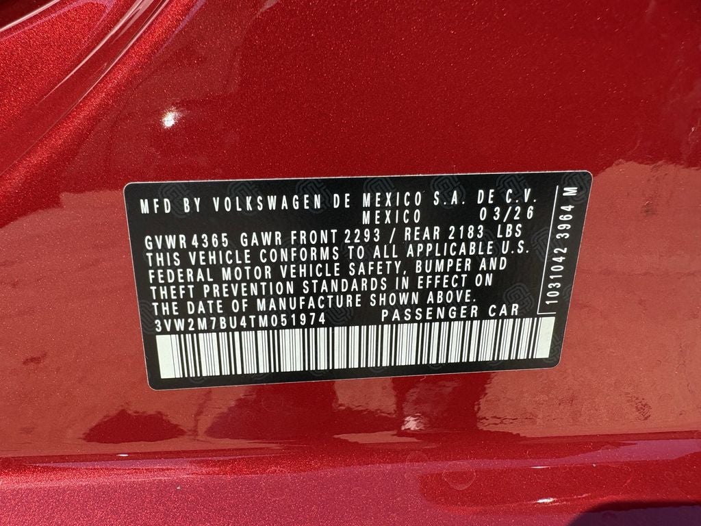2026 Volkswagen Jetta GLI 2.0T Autobahn