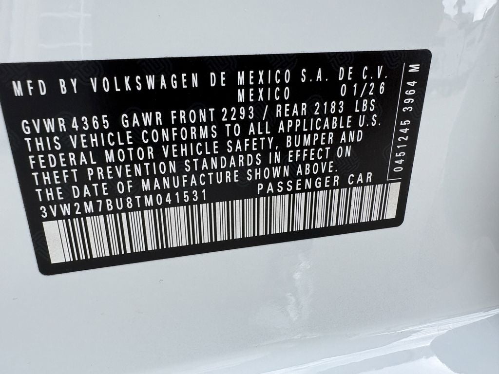 2026 Volkswagen Jetta GLI 2.0T Autobahn