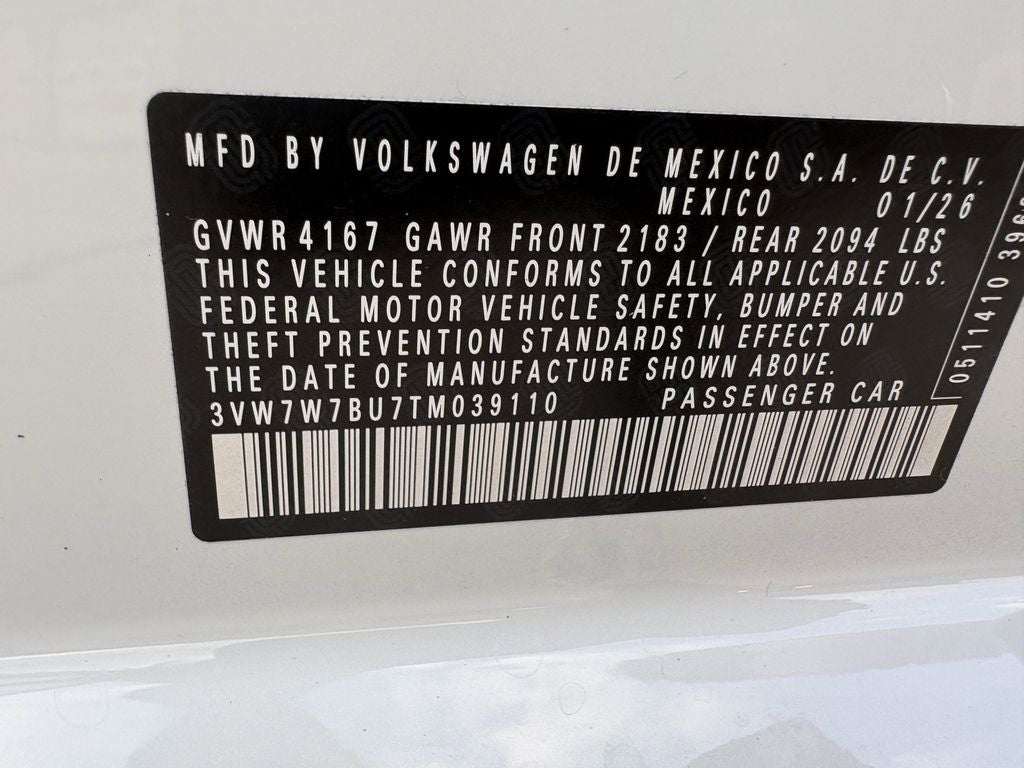 2026 Volkswagen Jetta 1.5T SE