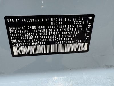 2026 Volkswagen Jetta 1.5T Sport