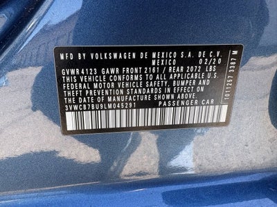 2020 Volkswagen Jetta 1.4T SE